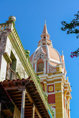 Cathedral of Santa Catalina, Cartagena das Indias, Bolivar, Colombia on February 13, 2018.