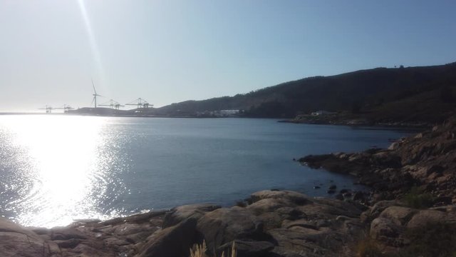 Landscape in Ria of Ferrol. A Coruna. Galicia,SpaIN