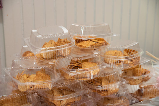 Tostilocos chips in transparent boxes