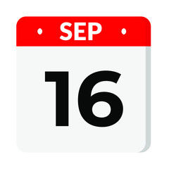 16 September calendar icon