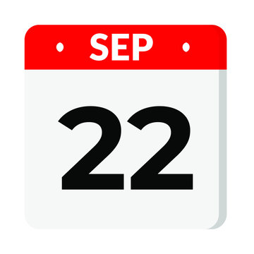 22 September Calendar Icon