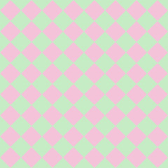 Mint and pink rhombuses seamless pattern. Vector illustration.