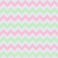 Abstract mint white and pink geometric zigzag texture. Vector illustration.