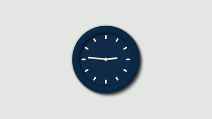 12 hours counting down 3d wall clock icon on white background