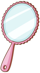 Isolated handheld mirror on white background © GraphicsRF
