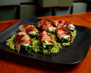 jalapeno wrap with cheese and bacon