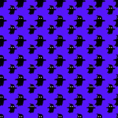 Halloween seamless pattern with ghost.Can be used for wallpaper, web page background, surface textures.