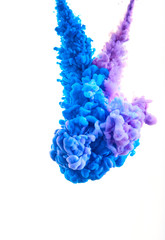 Spray in blue and purple colors.