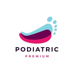 foot feet podiatry podiatrist podiatric logo vector icon illustration