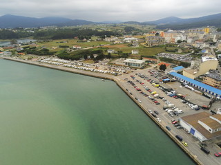 Fototapeta na wymiar Foz, coastal village of Lugo. Galicia.Spain. Aerial Drone Photo