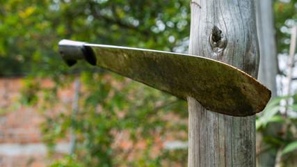 old wooden fence