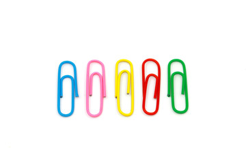 colorful paper clips