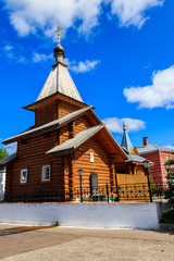 Obraz premium Wooden church in Holy Trinity convent in Murom, Russia