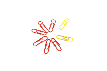 colorful paper clips
