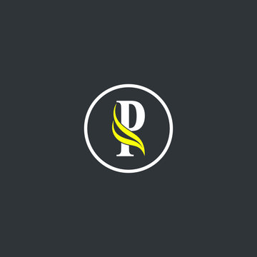 P letter logo emblem design.P letter logo creative monogram design