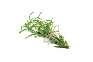 rosemary on white background