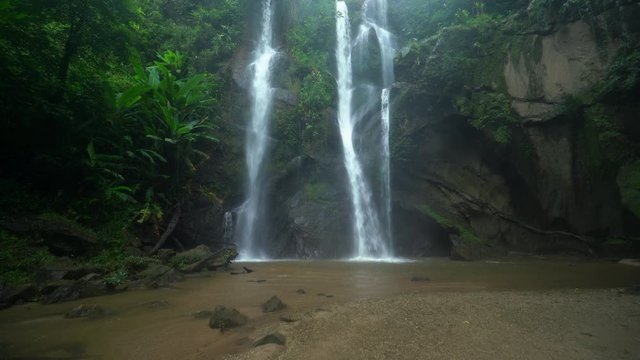 Waterfall in nature travel mok fah waterfall