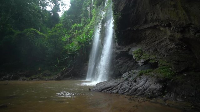 Waterfall in nature travel mok fah waterfall