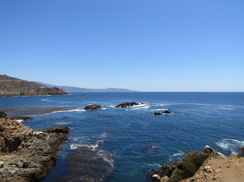 View of Ocean From Left Side of La Bufadora Ensenada, Baja California, M&eacute;xico.