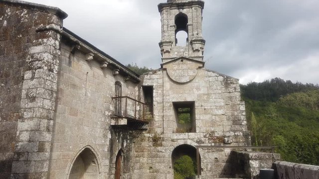 Monastery in Natural Park of Fragas do Eume. Pontedeume. Galicia, Spain.