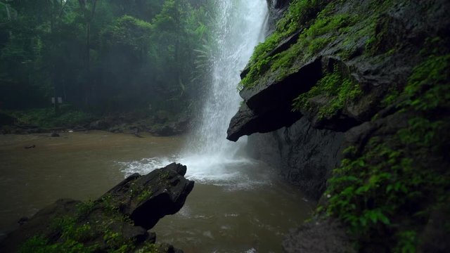 Waterfall in nature travel mok fah waterfall