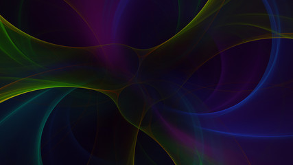 Obraz premium 3D rendering abstract multicolor fractal light background