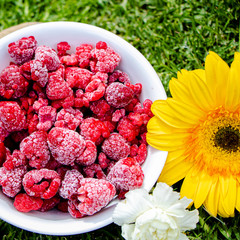 Frambuesas congeladas