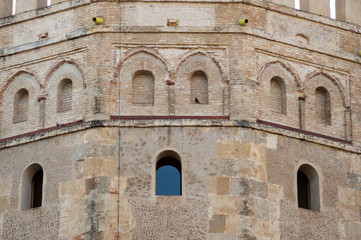 Fototapeta premium Detail of the 'Torre del oro' facade from Seville, Spain