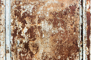 cracked paint old texture on the metal with rust.paint vintage background