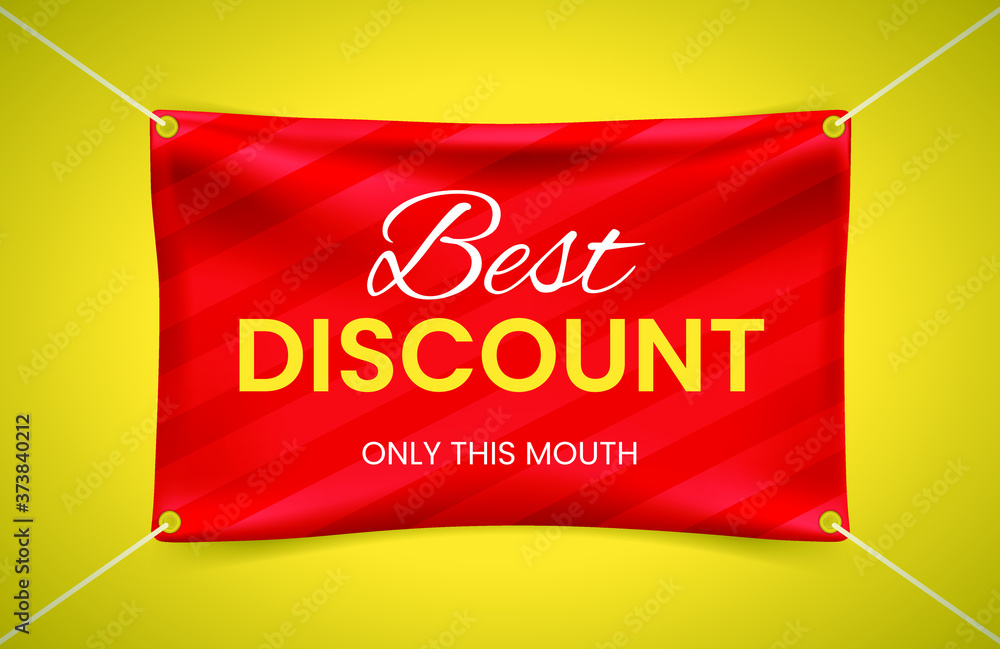 Poster realistic 3d banner with folds on white background . isolated vector elements