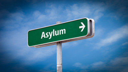 Street Sign to Asylum