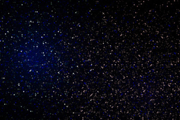 Abstract illustration with small squares and pixels.