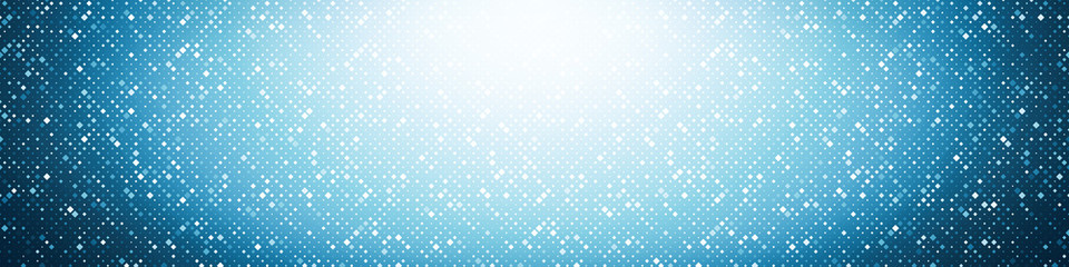 Abstract illustration with small squares and pixels.