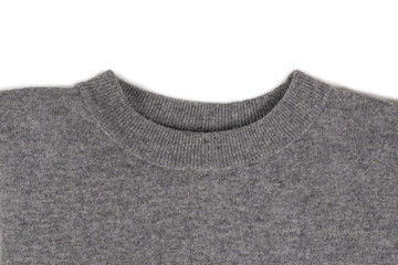 Knitted sweater isolated on white