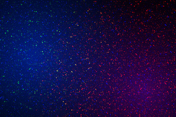 Abstract illustration with small squares and pixels.