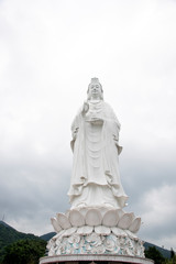 The statue of buddha in at Chua Linh Ung Bai But The statue of buddha in Linh Ung Pagoda (Lady Buddha Temple), Da Nang, Vietnam(Lady Buddha Temple), Da Nang, Central Vietnam