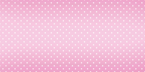 simple primitive classic pink background with white polka dots. Cute cozy vintage background.
