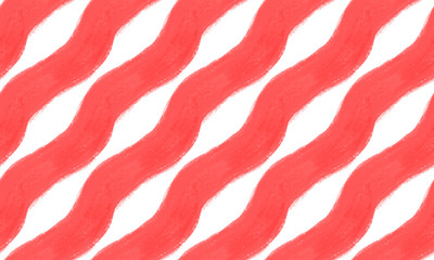 seamless textured white background with hand-drawn wavy red diagonal stripes.