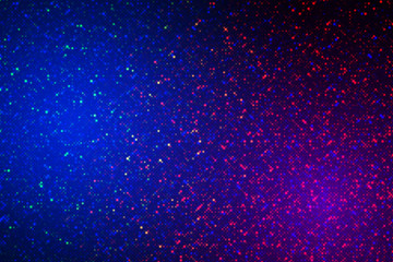 Abstract illustration with small squares and pixels.