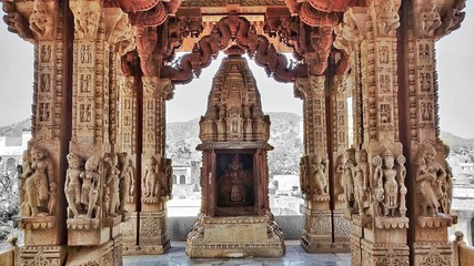 detail of a wooden door