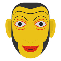 
A traditional tribal face mask vector, symbol of spirituality 
