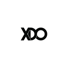xdo letter original monogram logo design