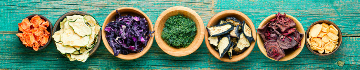 Assortment of dry vegetables