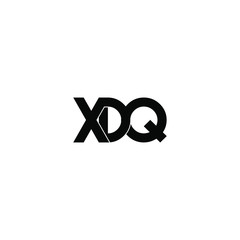 xdq letter original monogram logo design