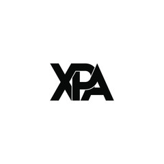 xpa letter original monogram logo design