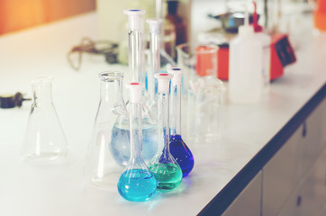 Covid-19 or coronavirus Blood Sample on laboratory Background