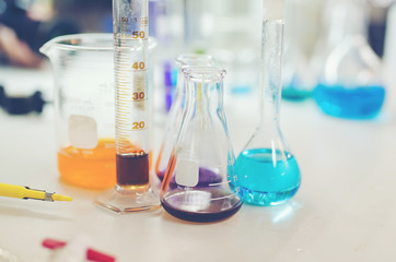 Covid-19 or coronavirus Blood Sample on laboratory Background