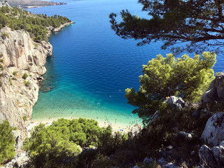 Beautiful natural beach Nugal, Dalmatia, Croatia!