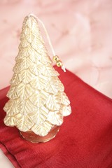 Gold decorative christmas tree