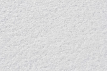 Texture of fresh snow covering the ground in winter .